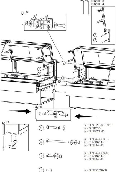 Hydra-Kool KFM-OF-50-S Fresh Meat Open Front Deli Case - Top Restaurant Supplies