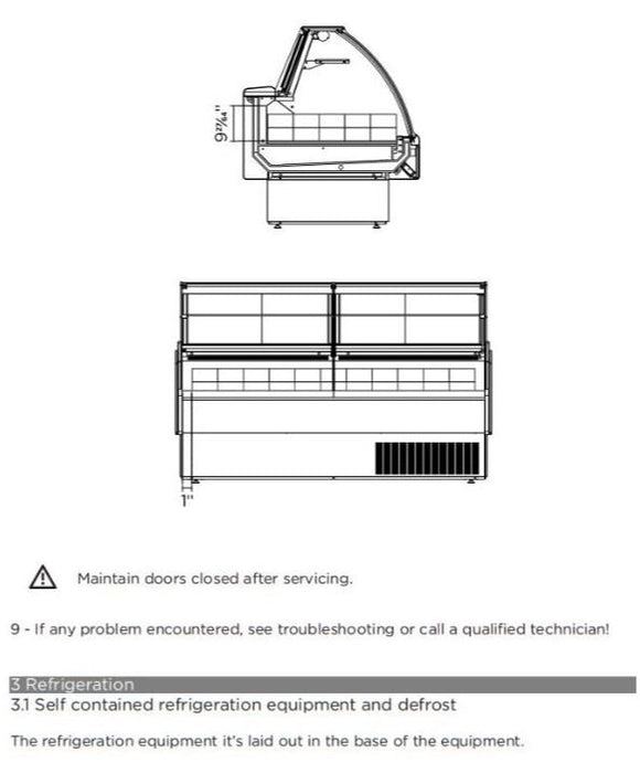 Hydra-Kool KFM-OF-50-S Fresh Meat Open Front Deli Case - Top Restaurant Supplies