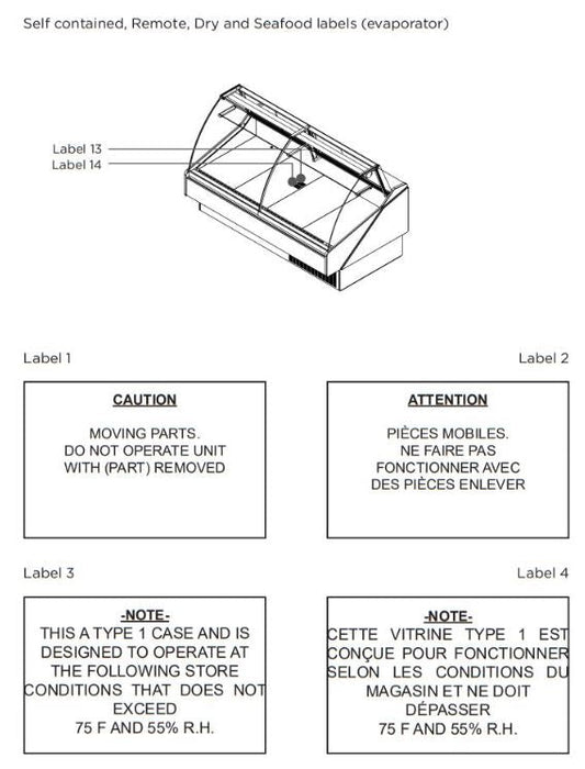 Hydra-Kool KFM-OF-80-S Fresh Meat Open Front Deli Case - Top Restaurant Supplies