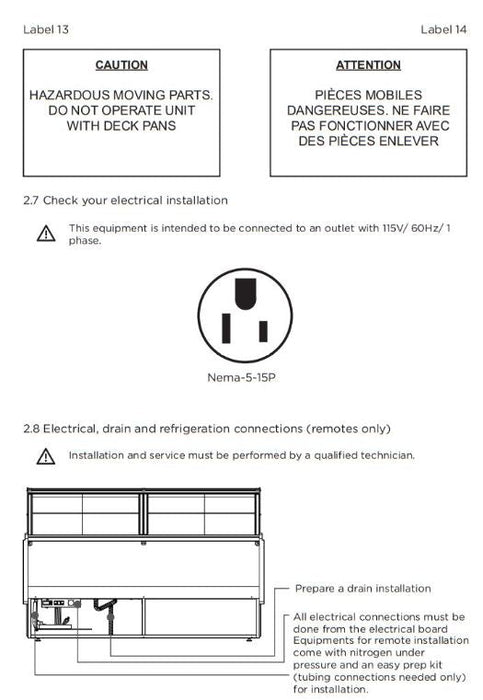 Hydra-Kool KFM-OF-80-S Fresh Meat Open Front Deli Case - Top Restaurant Supplies