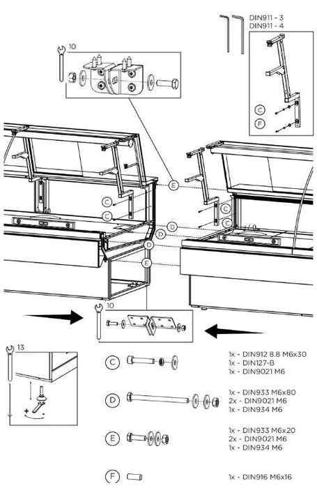 Hydra-Kool KFM-OF-80-S Fresh Meat Open Front Deli Case - Top Restaurant Supplies