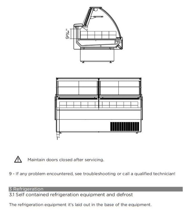 Hydra-Kool KFM-OF-80-S Fresh Meat Open Front Deli Case - Top Restaurant Supplies