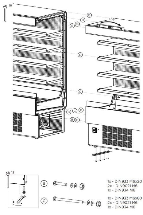 Hydra-Kool KGH-OF-100-S KGH-OF Grab-N-Go High Profile Case - Top Restaurant Supplies