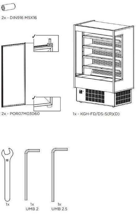 Hydra-Kool KGH-OF-100-S KGH-OF Grab-N-Go High Profile Case - Top Restaurant Supplies