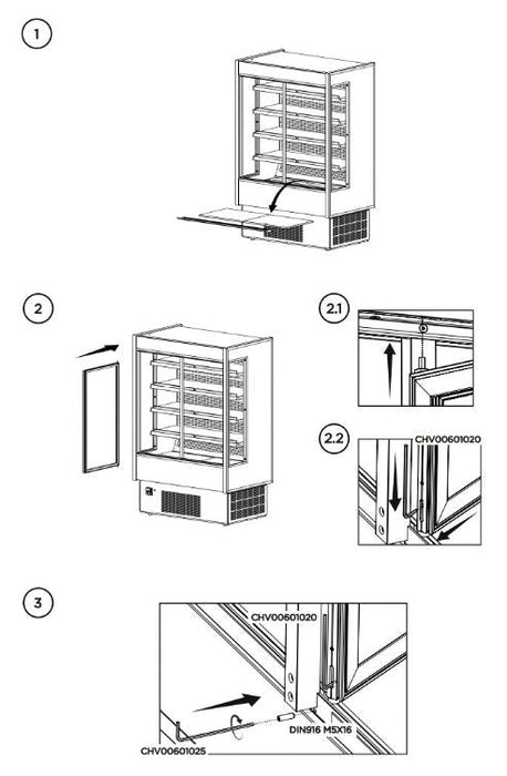 Hydra-Kool KGH-OF-40-S KGH-OF Grab-N-Go High Profile Case - Top Restaurant Supplies
