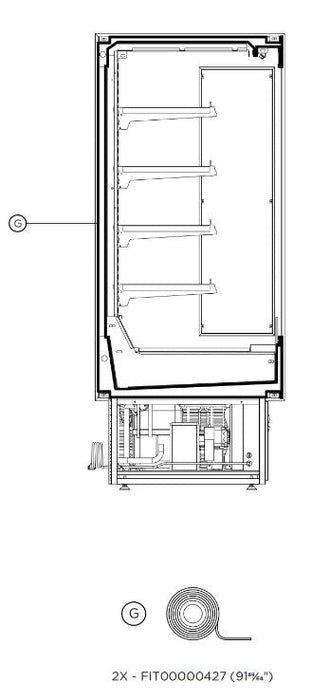 Hydra-Kool KGH-OF-50-S KGH-OF Grab-N-Go High Profile Case - Top Restaurant Supplies