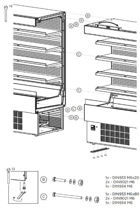 Hydra-Kool KGH-OF-50-S KGH-OF Grab-N-Go High Profile Case - Top Restaurant Supplies