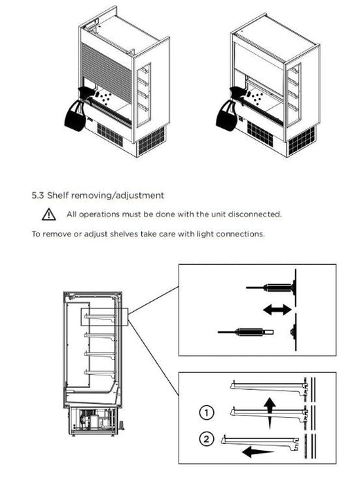 Hydra-Kool KGH-OF-50-S KGH-OF Grab-N-Go High Profile Case - Top Restaurant Supplies