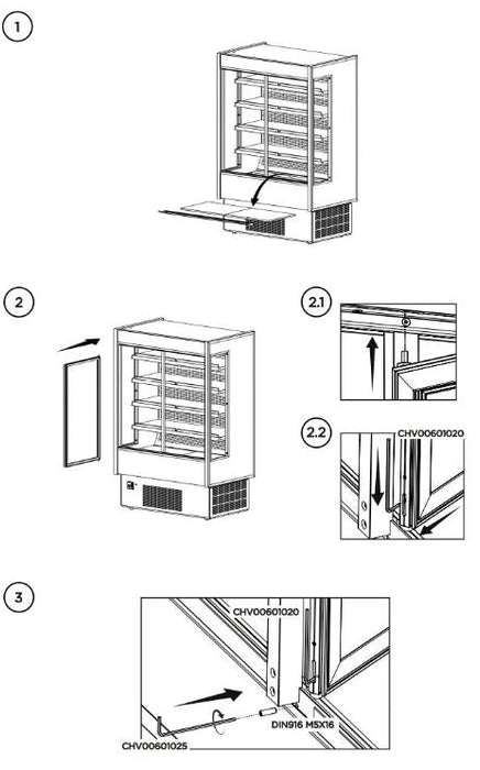 Hydra-Kool KGH-OF-50-S KGH-OF Grab-N-Go High Profile Case - Top Restaurant Supplies
