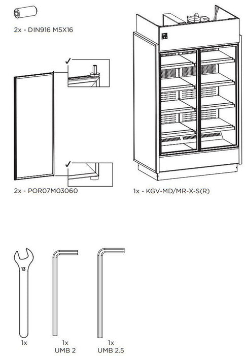Hydra Kool KGV-MR-3-R High Volume Grab-N-Go for Remote Condensing Unit - Top Restaurant Supplies