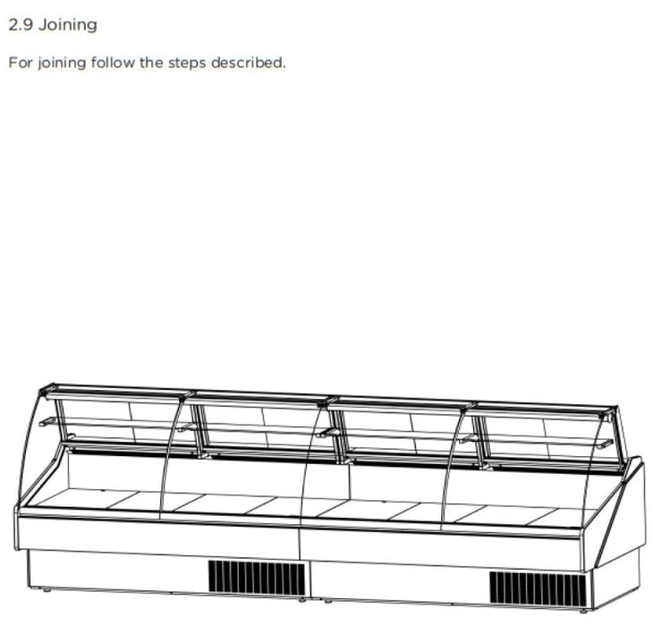 Hydra Kool KPM-CG-80-S Deli Products and Packaged Meat Curved Glass Deli Case - Top Restaurant Supplies