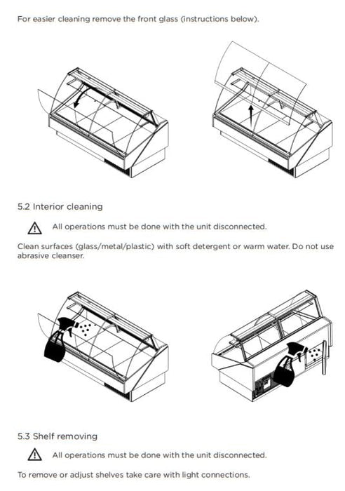 Hydra Kool KPM-CG-80-S Deli Products and Packaged Meat Curved Glass Deli Case - Top Restaurant Supplies