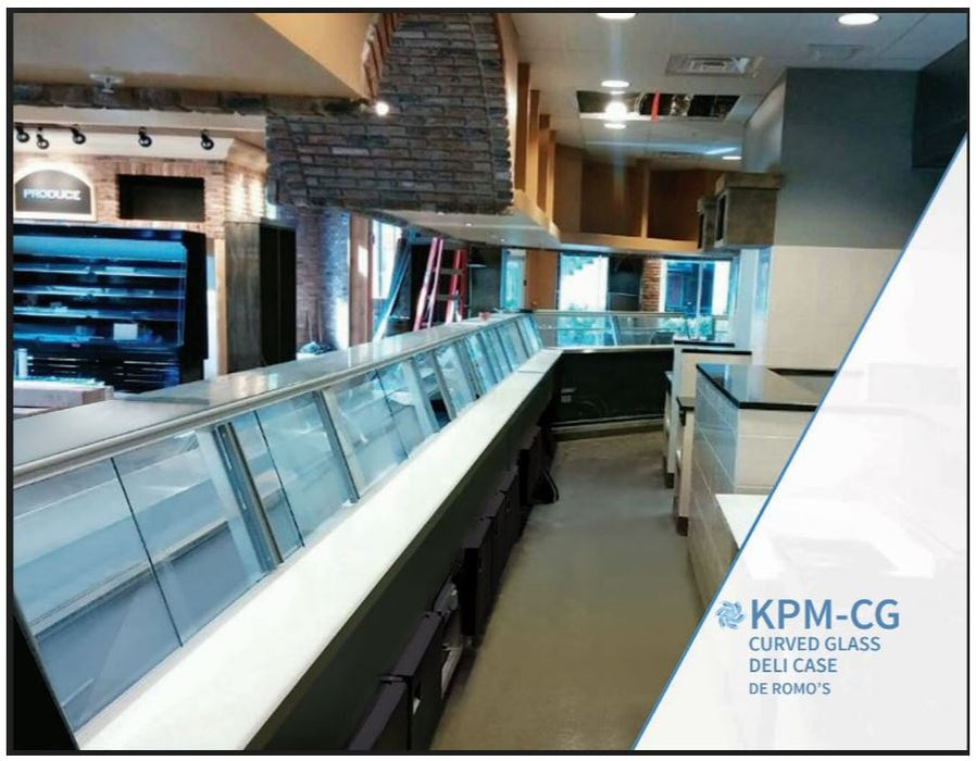 Hydra Kool KPM-CG-80-S Deli Products and Packaged Meat Curved Glass Deli Case - Top Restaurant Supplies