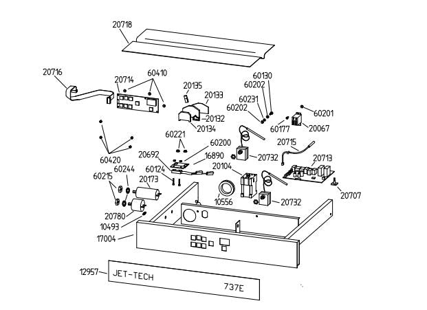 Jet-Tech 737-E High-Temp Undercounter Deluxe Dishwasher - Top Restaurant Supplies
