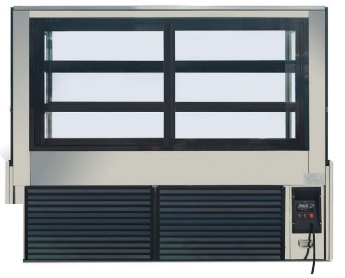 Kool-It KBF-72 Flat Glass Display Case, 70.8" Wide, 21.5 Cu. Ft. - Top Restaurant Supplies