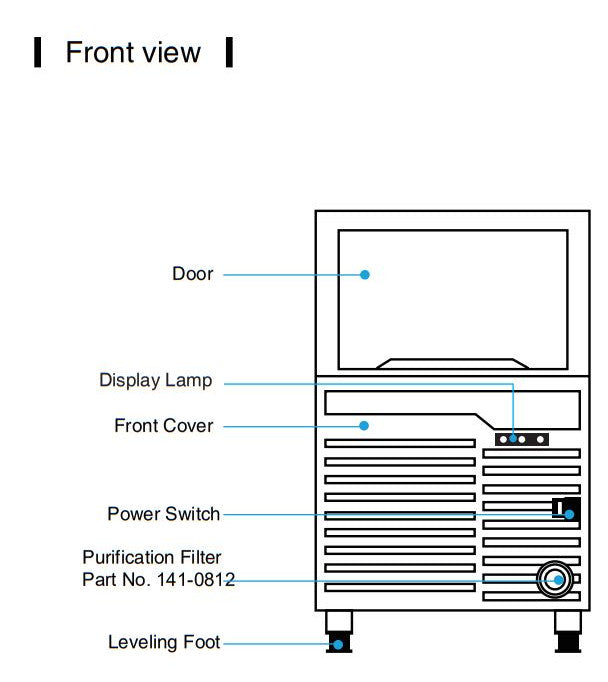 Kool-It KCU-110-AH Undercounter Ice Maker, 107 Lbs. Per Day, Undercounter, Cube Style Ice - Top Restaurant Supplies