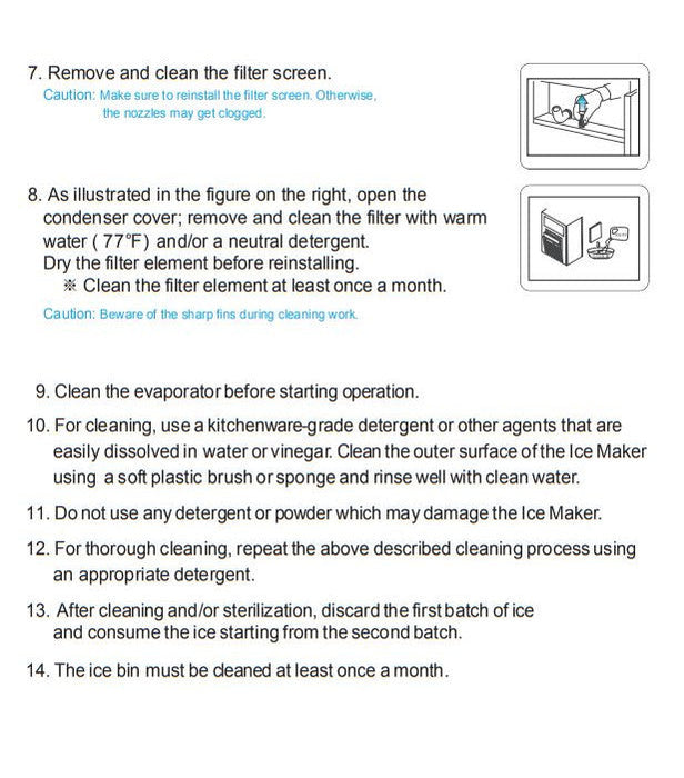 Kool-It KCU-80-AB Undercounter Ice Maker, 73 Lbs. Per Day, Undercounter, Bell Shaped Ice - Top Restaurant Supplies
