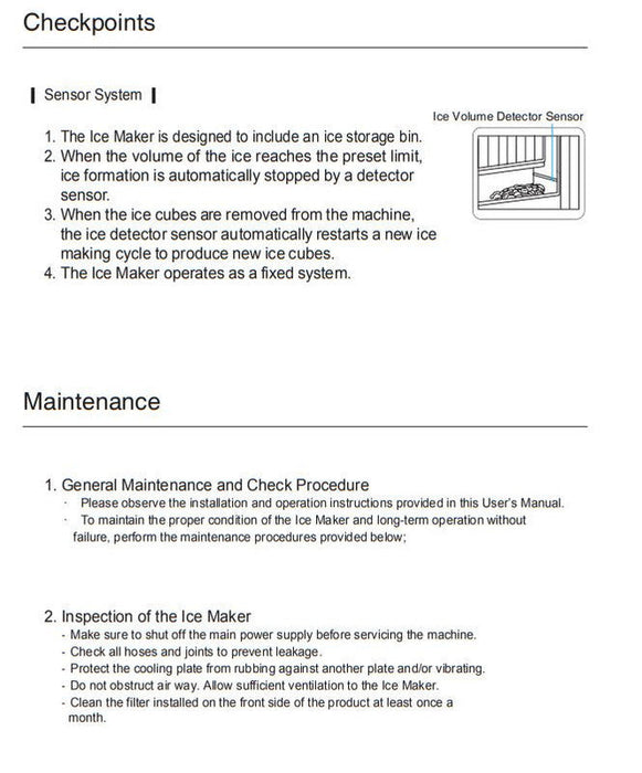Kool-It KCU-80-AB Undercounter Ice Maker, 73 Lbs. Per Day, Undercounter, Bell Shaped Ice - Top Restaurant Supplies