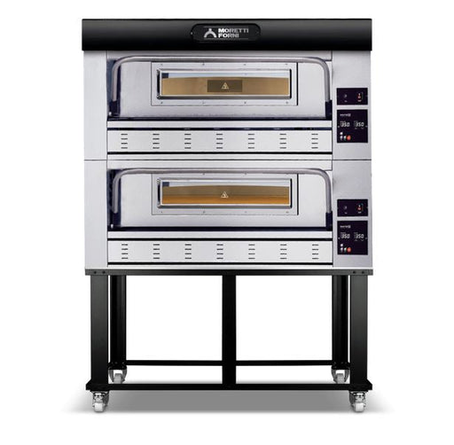 AMPTO P110G B2 Gas Pizza Oven P110G  44'' x 44'' x 7'' (Chamber) - 2 Decks - Top Restaurant Supplies