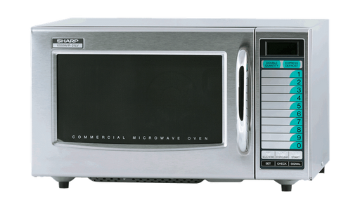 Sharp R-21LTF Medium Duty Commercial Microwave with 1000 Watts - Top Restaurant Supplies