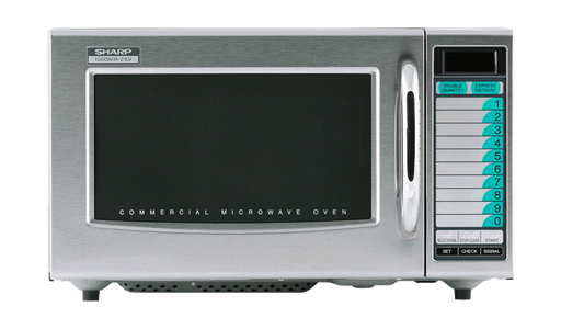 Sharp R-21LVF Medium Duty Commercial Microwave with 1000 Watts - Top Restaurant Supplies