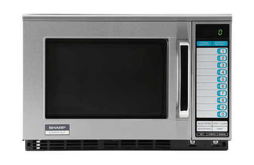 Sharp R-22GTF Heavy Duty Commercial Microwave Oven with 1200 Watts - Top Restaurant Supplies
